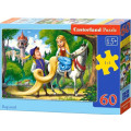 Puzzle 60 dílků - Locika na koni (Rapunzel) 66124