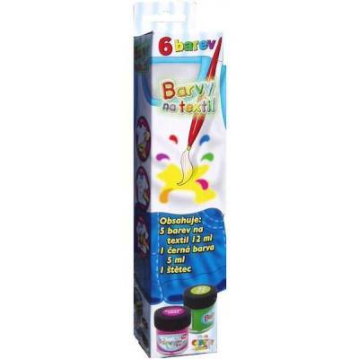 Barvy na textil 6x12ml