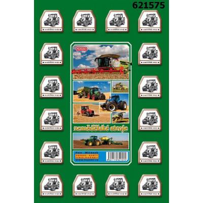 Pexeso 32 karet - motiv zemědělské stroje