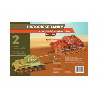 Vystřihovánka - Historické tanky