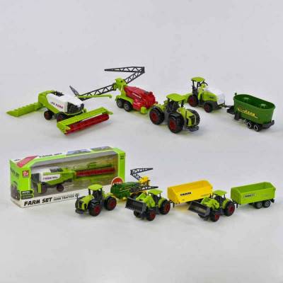 Zemědělské stroje Farm Set - mini model kov/plast 1ks