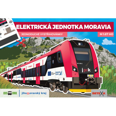 Vystřihovánka - Elektrická jednotka MORAVIA